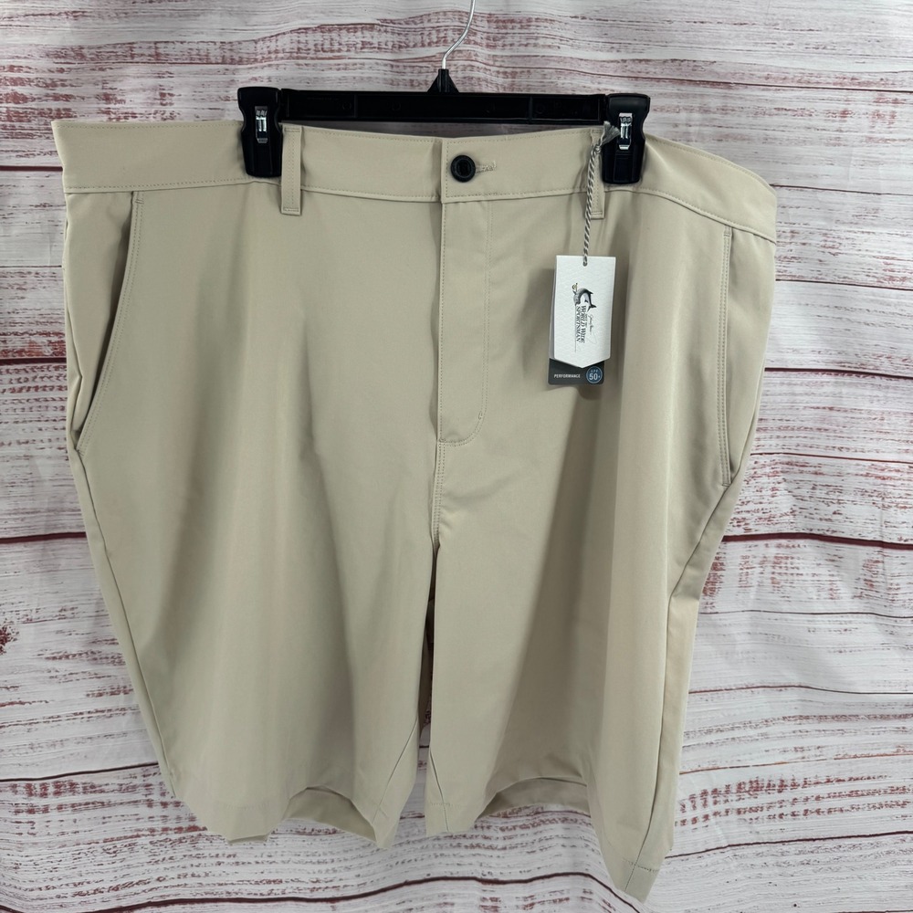 World Wide Sportsman Pescador Shorts Mens 44 Peyote Beige UPF 50+ Stretch NEW